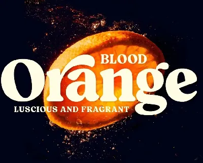 Blood Orange font