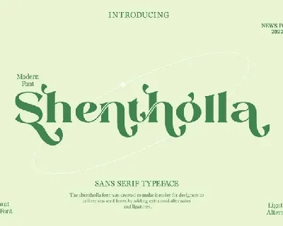 Shentholla font