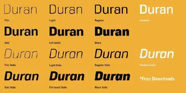 Duran Sans Serif font
