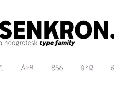 Senkron Family font