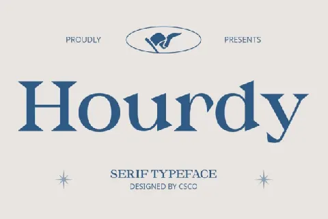 Hourdy font