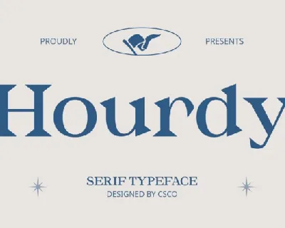 Hourdy font