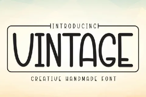 Vintage Display font