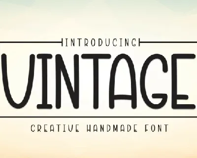 Vintage Display font