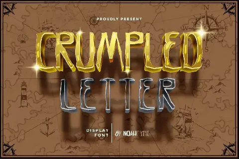 Crumpled Letter Demo font