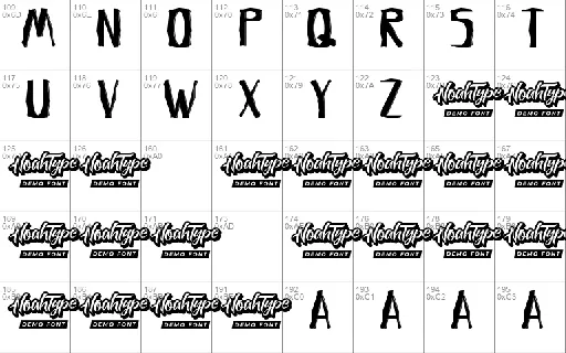 Crumpled Letter Demo font