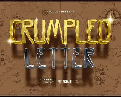 Crumpled Letter Demo font