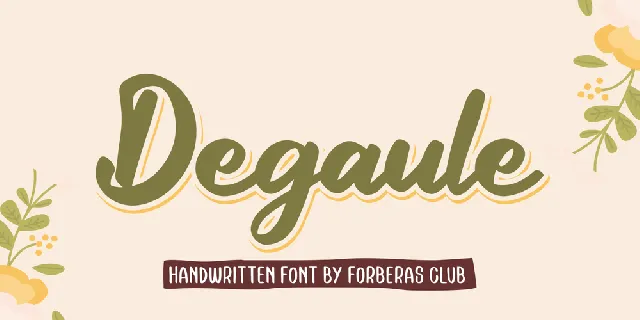 Degaule font