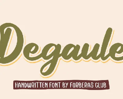 Degaule font