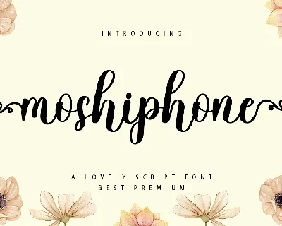 Moshiphone font