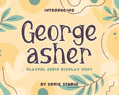 George Asher font