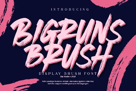 Bigruns font