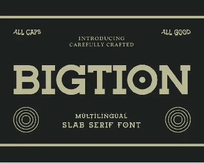 Bigtion font