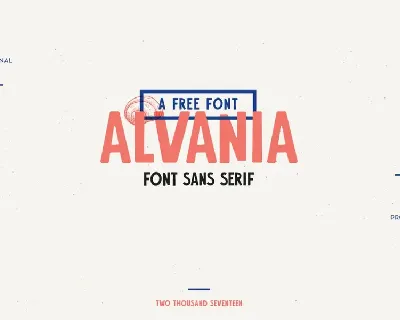Alvania Typeface font