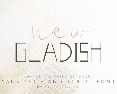 New Gladish Duo font