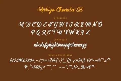 Archiga font