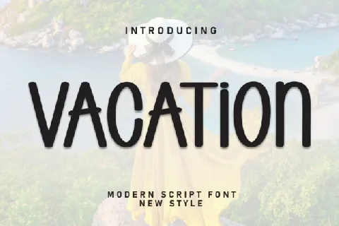 Vacation Display font