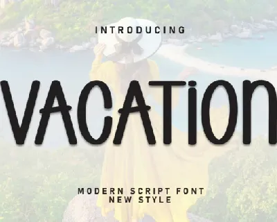 Vacation Display font