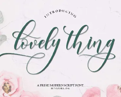 Lovely Thing font