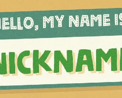 Nickname font