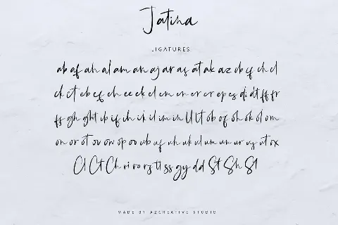 Jatina Script font