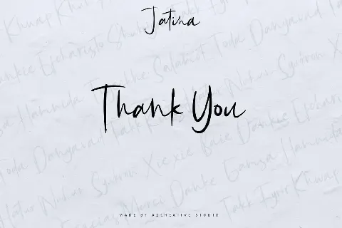 Jatina Script font