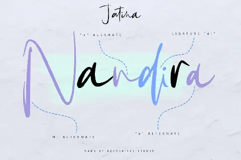 Jatina Script font