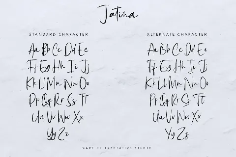 Jatina Script font