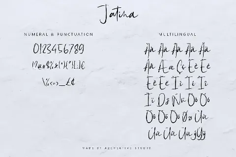 Jatina Script font