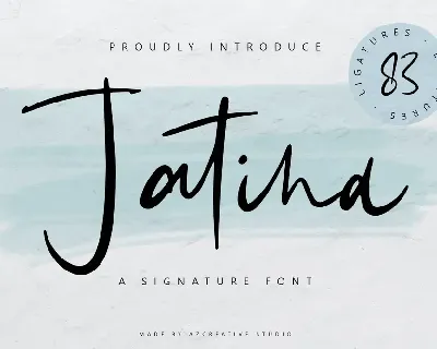 Jatina Script font