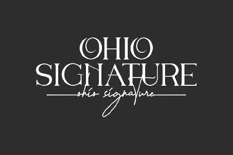 Ohio Signature Demo font