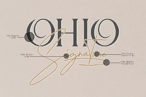 Ohio Signature Demo font