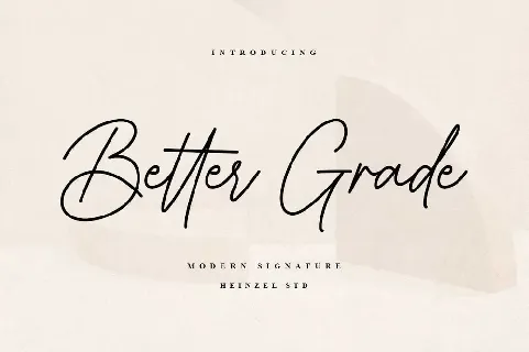 Better Grade font