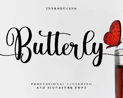 Butterfly Script Typeface font