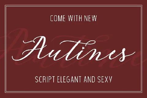 Autines Script font