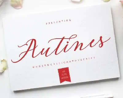 Autines Script font