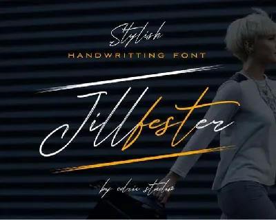 Jillfester Brush font