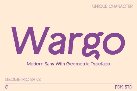 Wargo DEMO font