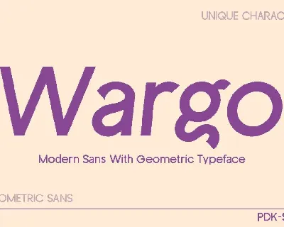 Wargo DEMO font