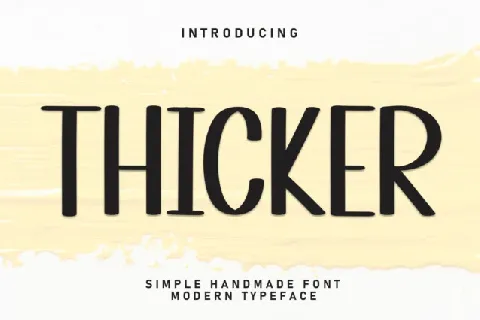 Thicker Display font