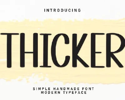 Thicker Display font