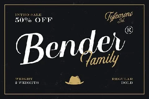 Bender Script Free font