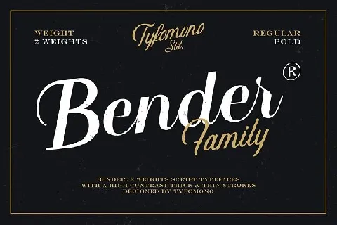 Bender Script Free font