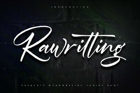 Rawriting font