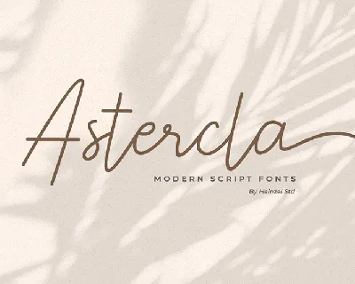 Astercla font