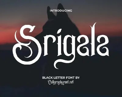 SrigalaDemo font