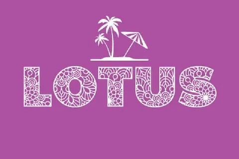 Lotus Display font