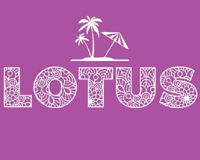 Lotus Display font