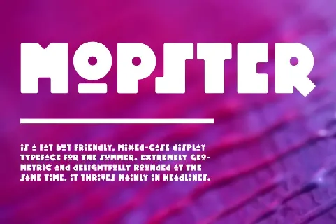 Mopster font