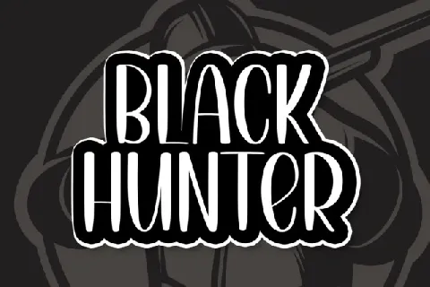 Black Hunter Display font